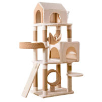 Ona's Cottage Multi-Tier Cat Tree with Cat Scratching Posts