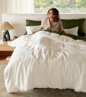 100% Organic Cotton King Duvet Cover Set, Ivory