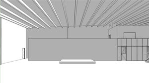 Plasterboard Wall for Stage Area