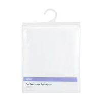 Cot Mattress Protector - White