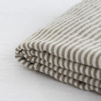 Olive Stripes Linen Sheets Set