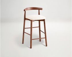 3x Walnut Ollie Bar Stool