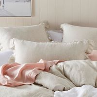 Vintage Washed Linen Ruffle *Queen Pillowcase Pair*