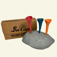 Bee Cups with rock holder