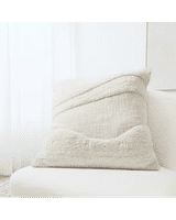 50cm Tufted Cushion Cover - White