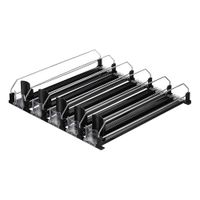 Width-Adjustable Soda Can Dispenser, Self-Pushing Drink Organiser