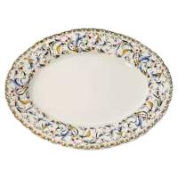 Oval service plate - Breakfast