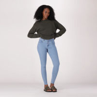 LEVI'S® WOMEN'S CURVY HIGH-RISE SUPER SKINNY  - MED INDIGO - WORN IN