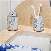 Soap Dispenser and Tooth Brush Holder Set