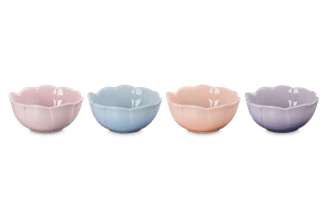 Le Creuset Stoneware Set of 4 Petal Bowls