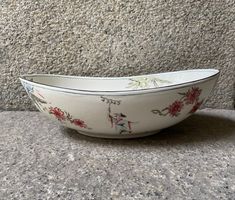 Vegetable Ovale Large deep platter Rocaille "Chinoiserie"