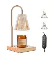 Aromatherapy Melting Wax Lamp Timer &amp; Dimmable Height Adjustable Table Candle Warmer Lamp
