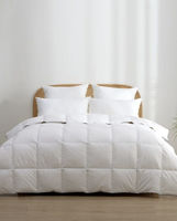 2x Queen Reloft Goose Down Fibre Summer Quilt in White