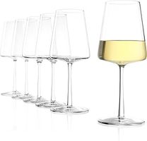 Stölzle Lausitz Power White Wine Goblets 400 ml I White Wine Glasses Set of 6 I Modern Wine Glasses Dishwasher Safe I White Wine Goblet Set Shatterproof I Like Mouth-Blown I Highest Quality : Amazon.de: Home & Kitchen