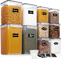 Vtopmart 10 PCS Flour and Sugar Storage Container