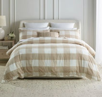 Heritage  Maine Yarn Dye Cotton Quilt Cover Set in Natural