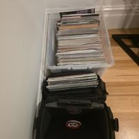 Doug's vinyl collection, which he insists is an investment