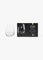 Stemless  White Wine Glasses 4 Pack