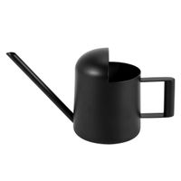 Mini Watering Can, 300 Ml Black Stainless Steel Watering Can, Long-Mouth