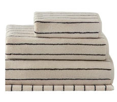 Sheridan  Aven Stripe Towel Collection in Limestone - Face Washer