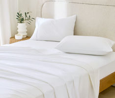 3x Queen Adairs Fresh White Sheet Set