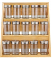 Maxwell & Williams  Evergreen Bamboo Spice Rack 16 Piece Set Gift Boxed in Natural
